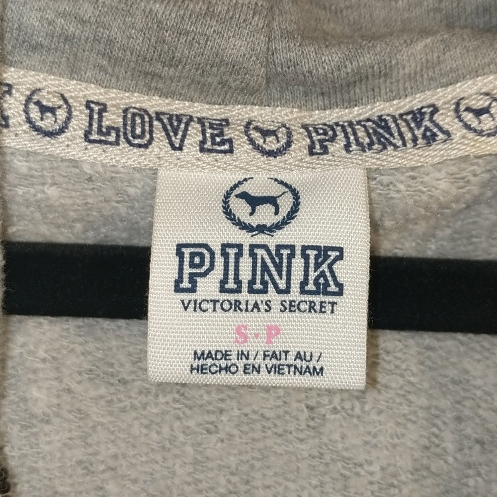 Victoria Secret PINK Gray Hooded Jacket - Picture 5 of 5